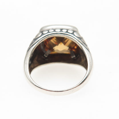 DEE BERKLE 925 Sterling Silver Vintage Imperial C Z Dotted Ring Size 8