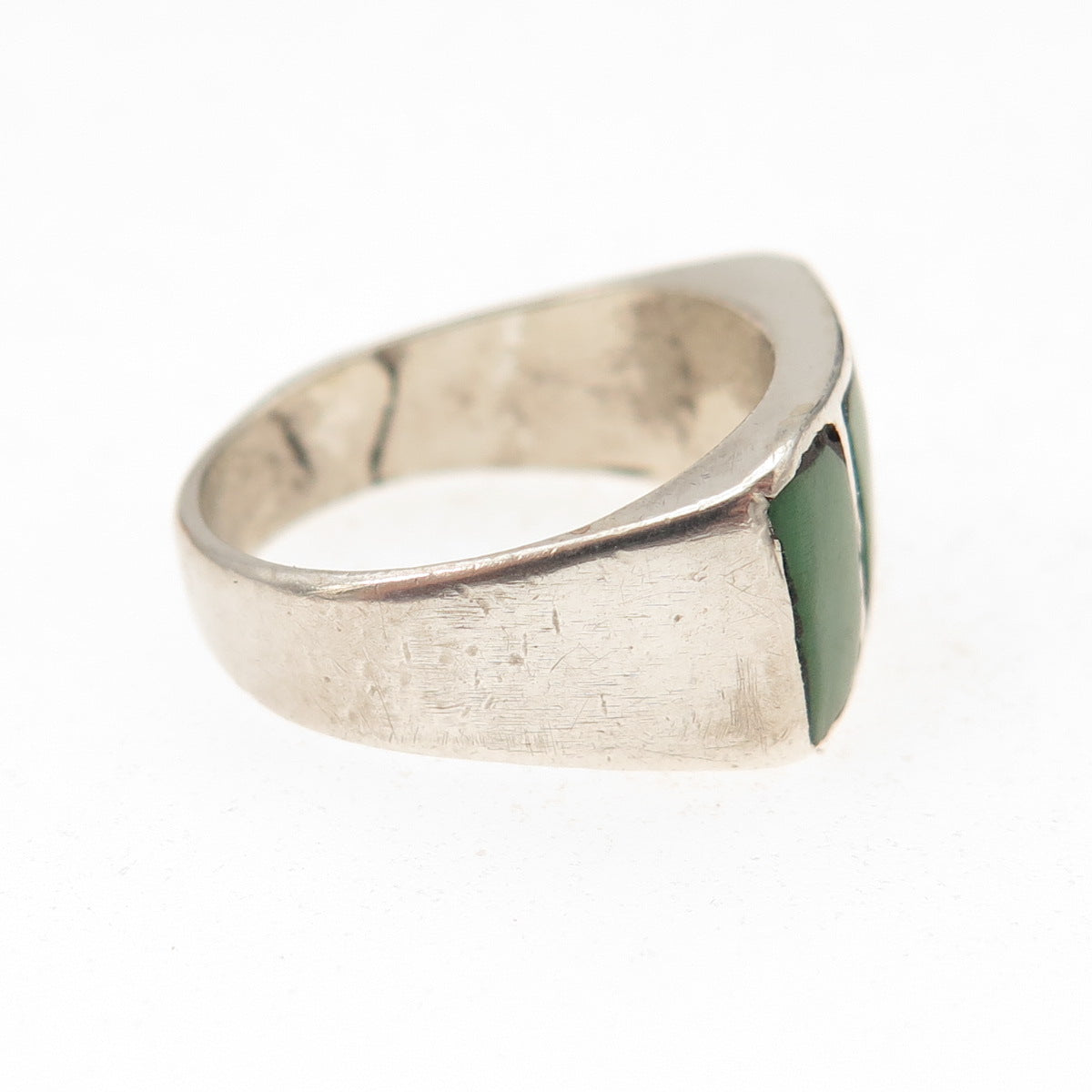 Old Pawn Sterling Silver Vintage Southwestern Royston Turquoise Ring Size 4.75