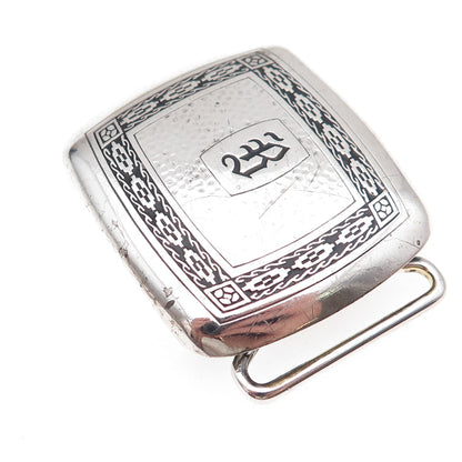 Hickok 925 Sterling Silver Antique Art Deco Letter B Initial Belt Buckle