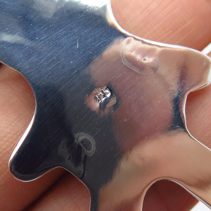 925 Sterling Silver Vintage Teddy Bear Pendant