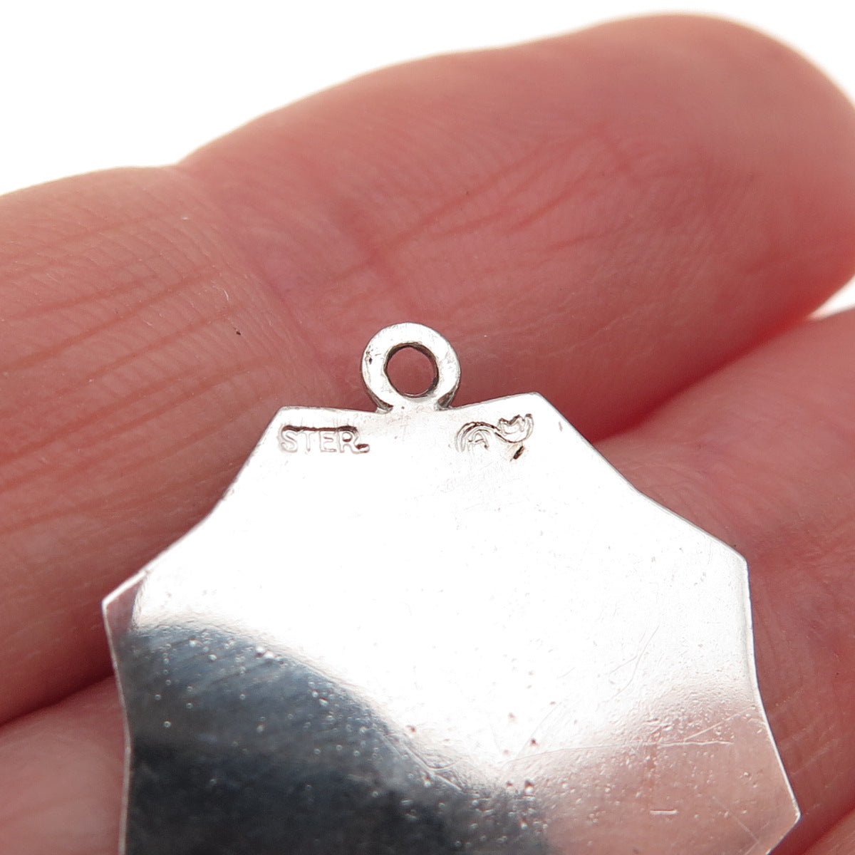 925 Sterling Silver Vintage Happy Birthday Charm Pendant