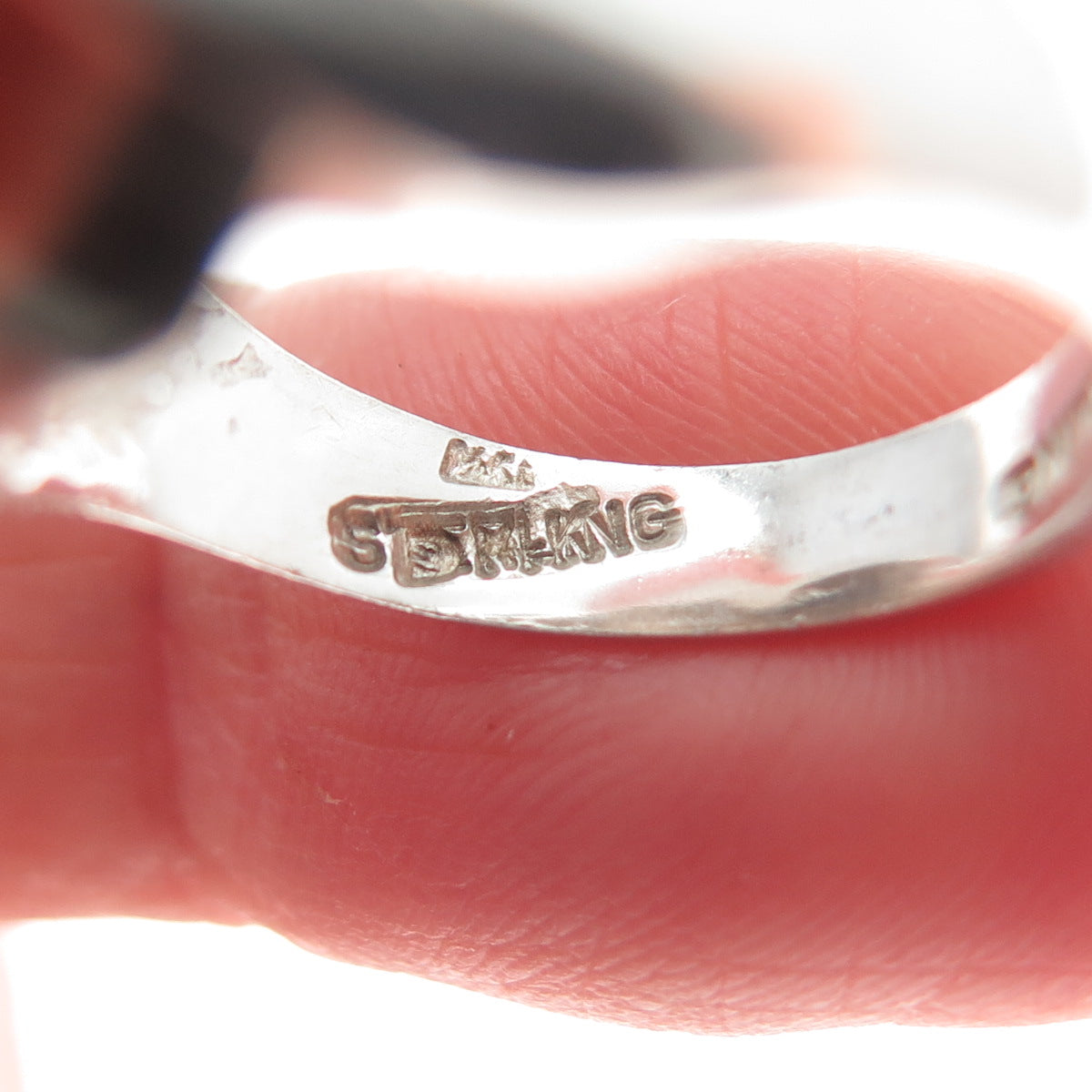 925 Sterling Silver Vintage Modernist Bypass Ring Size 7.25