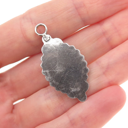 Old Pawn Sterling Silver Vintage Southwestern Royston Turquoise Charm Pendant