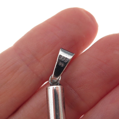 925 Sterling Silver Vintage Crucifix Cross Oxidized Pendant