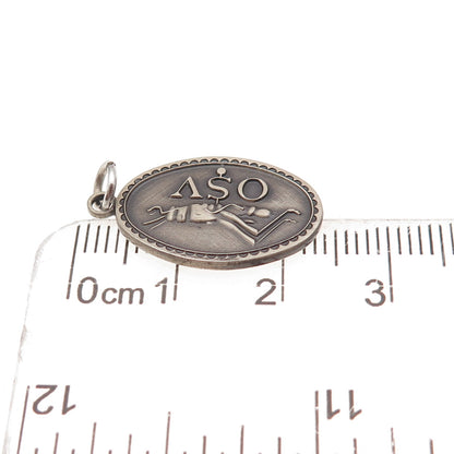 925 Sterling Silver Vintage Old Sturbridge Village Grasshopper Charm Pendant