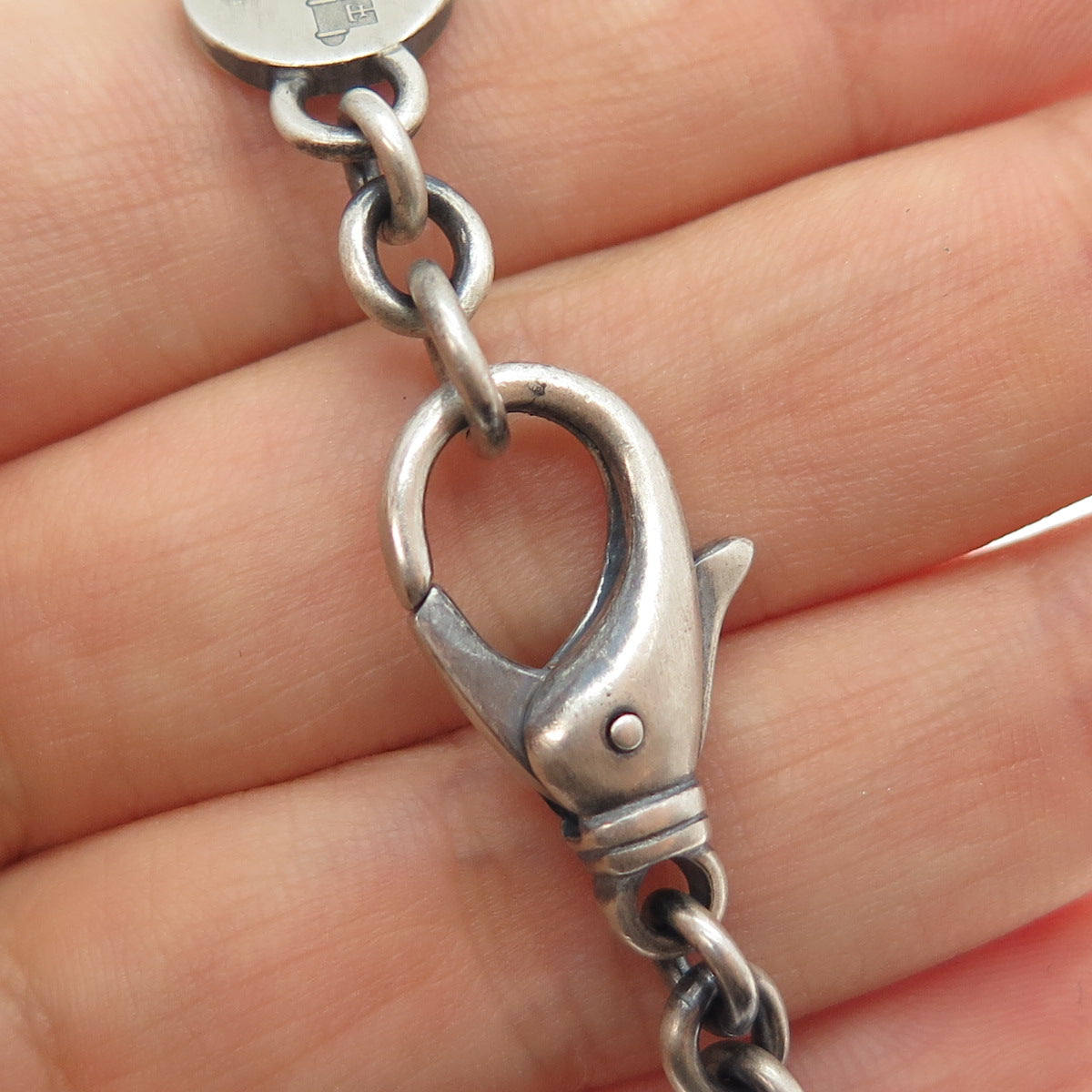 Theo Fennell 925 Sterling Silver Vintage London Aries Zodiac Sign Bracelet 8.25"