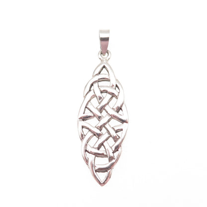 925 Sterling Silver Vintage Celtic Knot Charm Pendant