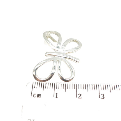925 Sterling Silver Vintage Butterfly Slide Pendant