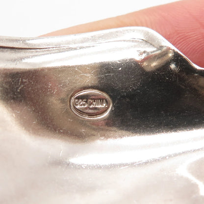 925 Sterling Silver Vintage Robert Lee Morris Wide Adjustable Cuff Bracelet 7"