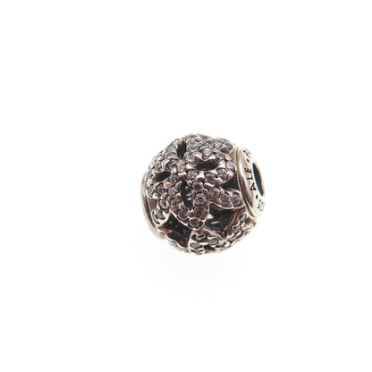 Pandora 925 Sterling Silver C Z Essence Appreciation Slide Bead Charm