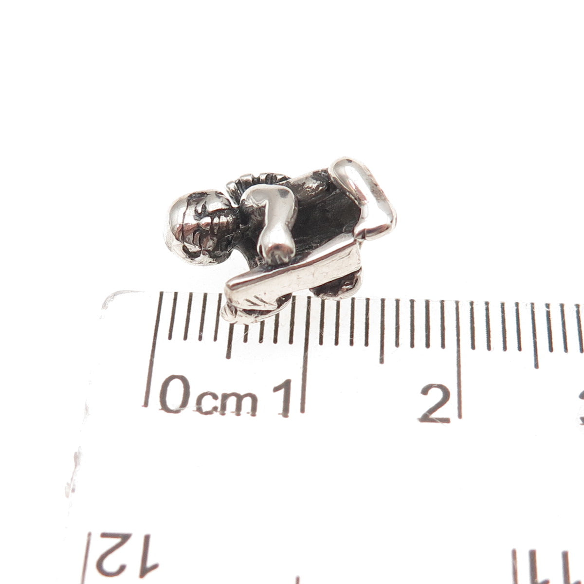Trollbeads LAA 925 Sterling Silver 1st Birthday Cherub Slide Bead Charm