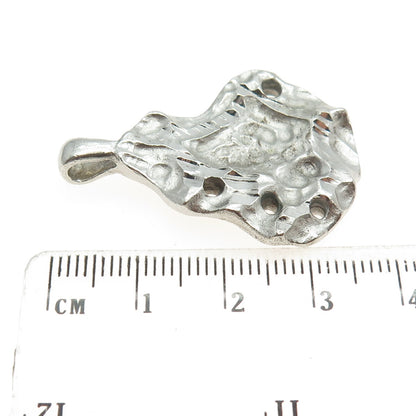 925 Sterling Silver Vintage Modernist Brutalist Pendant
