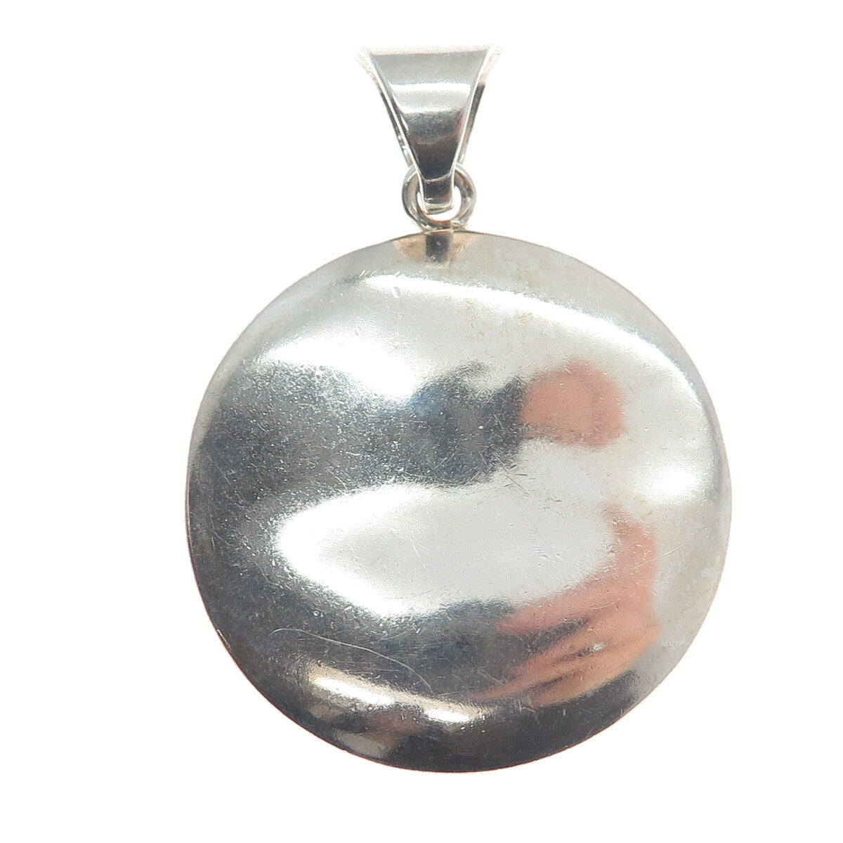 SILPADA 925 Sterling Silver Vintage Moon Round Disc Pendant