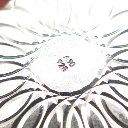 925 Sterling Silver Vintage A90 St. Mary & Jesus Religious Medal Charm Pendant