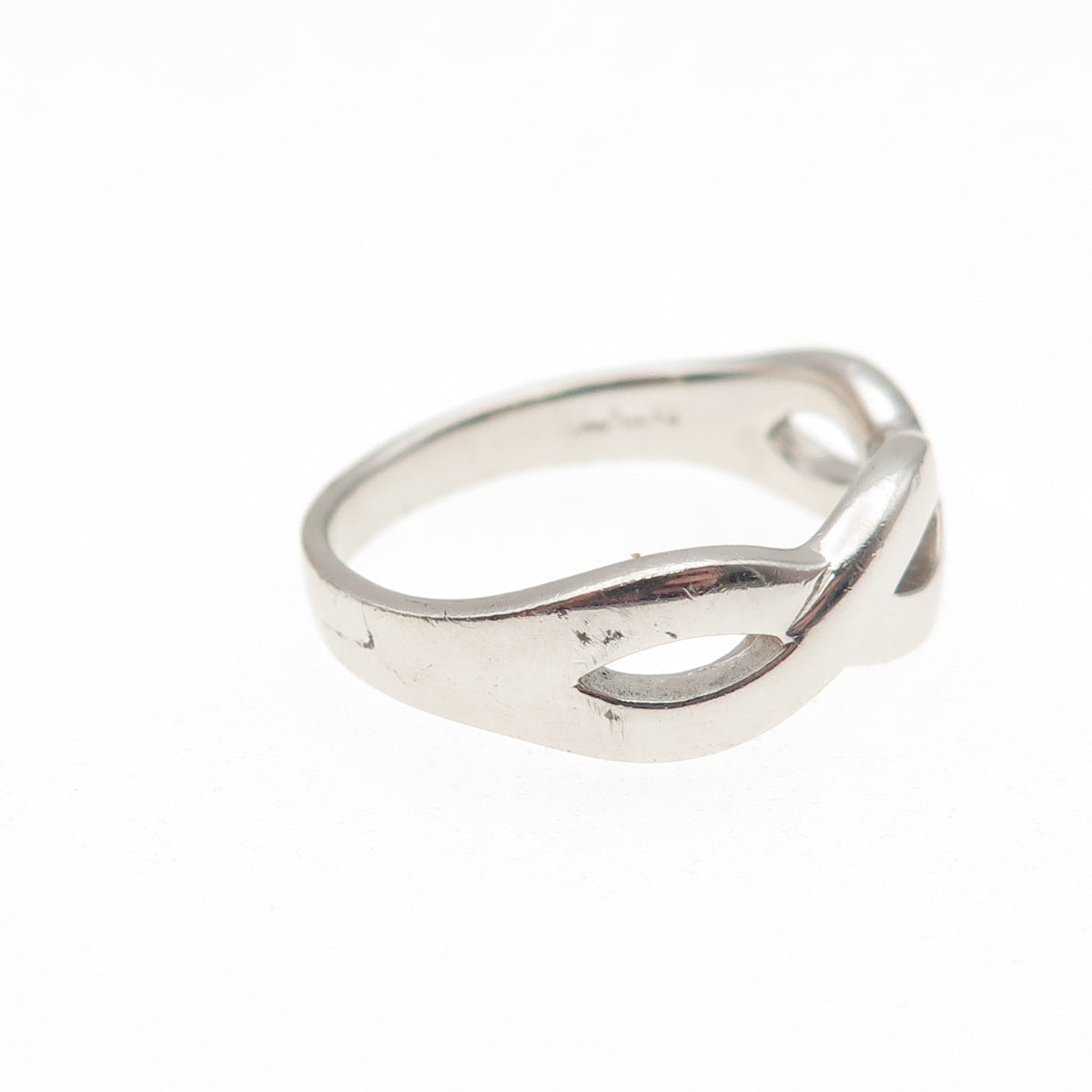 Ross Simons 925 Sterling Silver Vintage Woven Ring Size 6.75