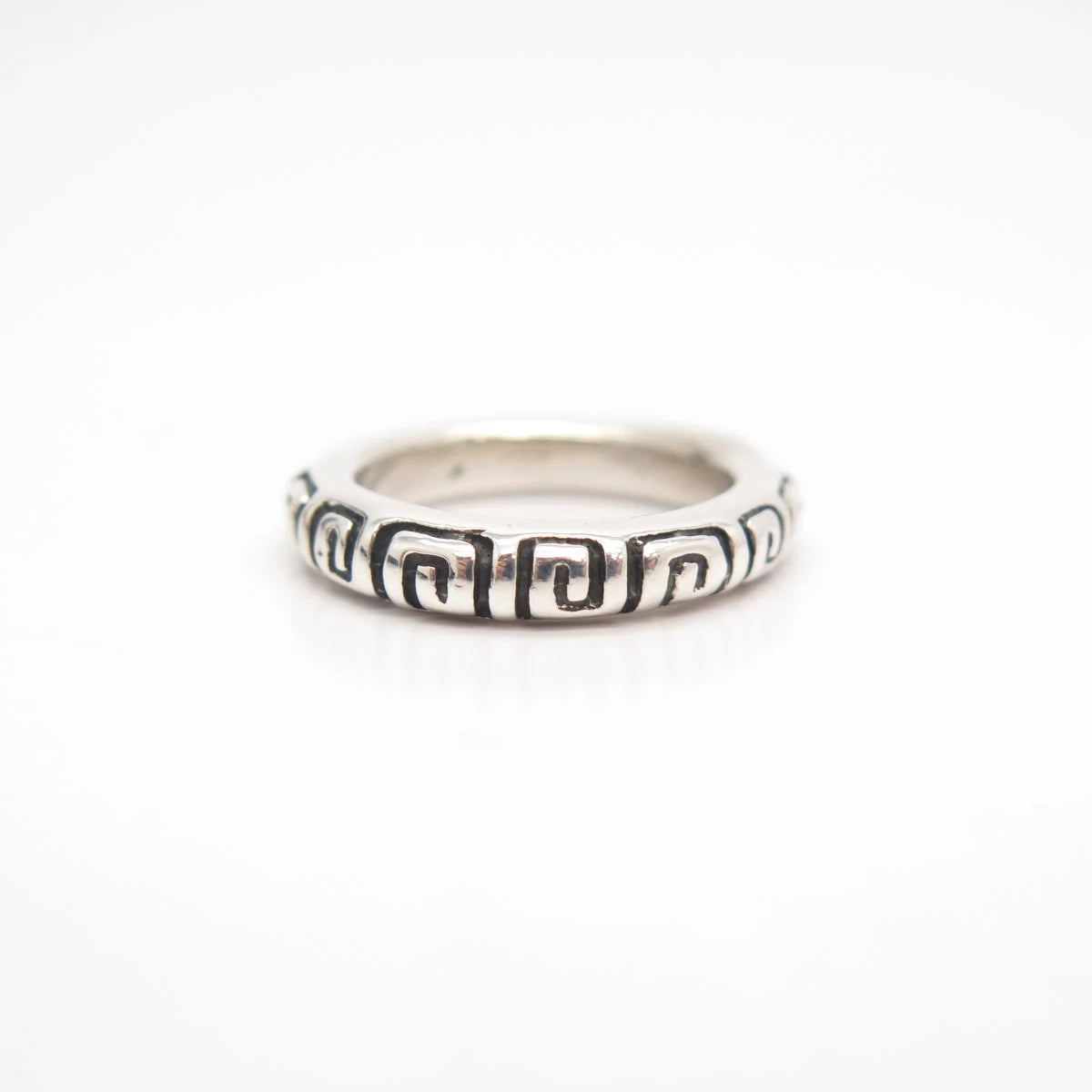 925 Sterling Silver Vintage Zina Maze Band Ring Size 6 3/4"