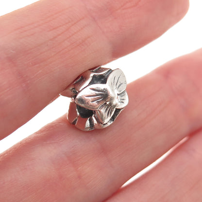Trollbeads LAA 925 Sterling Silver Butterfly Slide Bead Charm