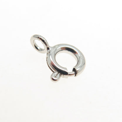 925 Sterling Silver SET of 5 Spring Ring Lock Clasps For Bracelet & Necklace