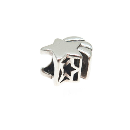 PAGODA PGDA 925 Sterling Silver Vintage Falling Star Bead Charm