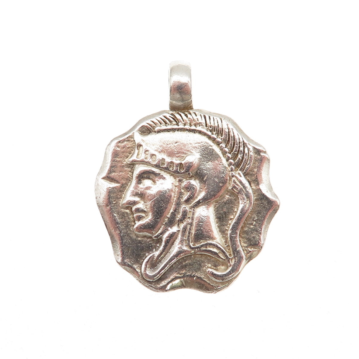 925 Sterling Silver Vintage Italy Athena Goin Charm Pendant