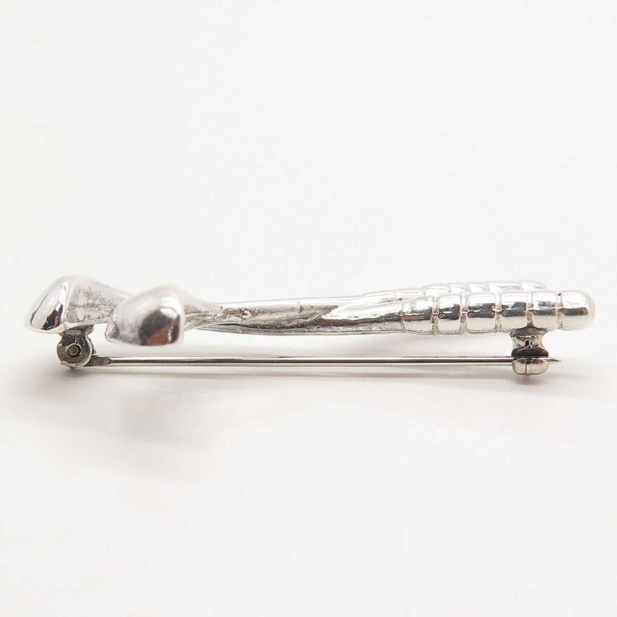 925 Sterling Silver Vintage Golf Clubs Pin Brooch