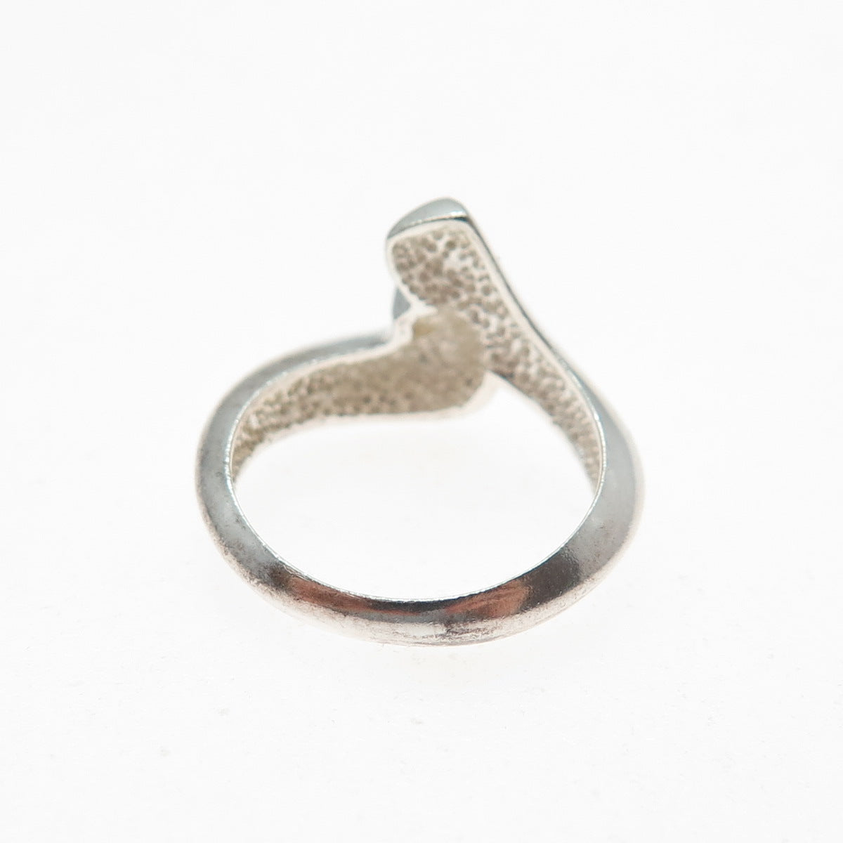 CLYDE DUNEIER CID 925 Sterling Silver Vintage Modernist Ring Size 5.25