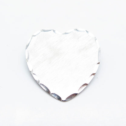 925 Sterling Silver Vintage Beau Textured Heart Pin Brooch