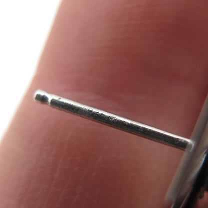 CAROLYN POLLACK Old Pawn 925 Sterling Vintage Turquoise Beaded Dangle Earrings