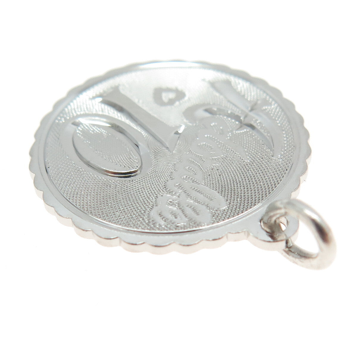 925 Sterling Silver Vintage "Adoralle 10" Charm Pendant