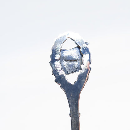 925 Sterling Silver Vintage Enamel Alaska Flag Spoon