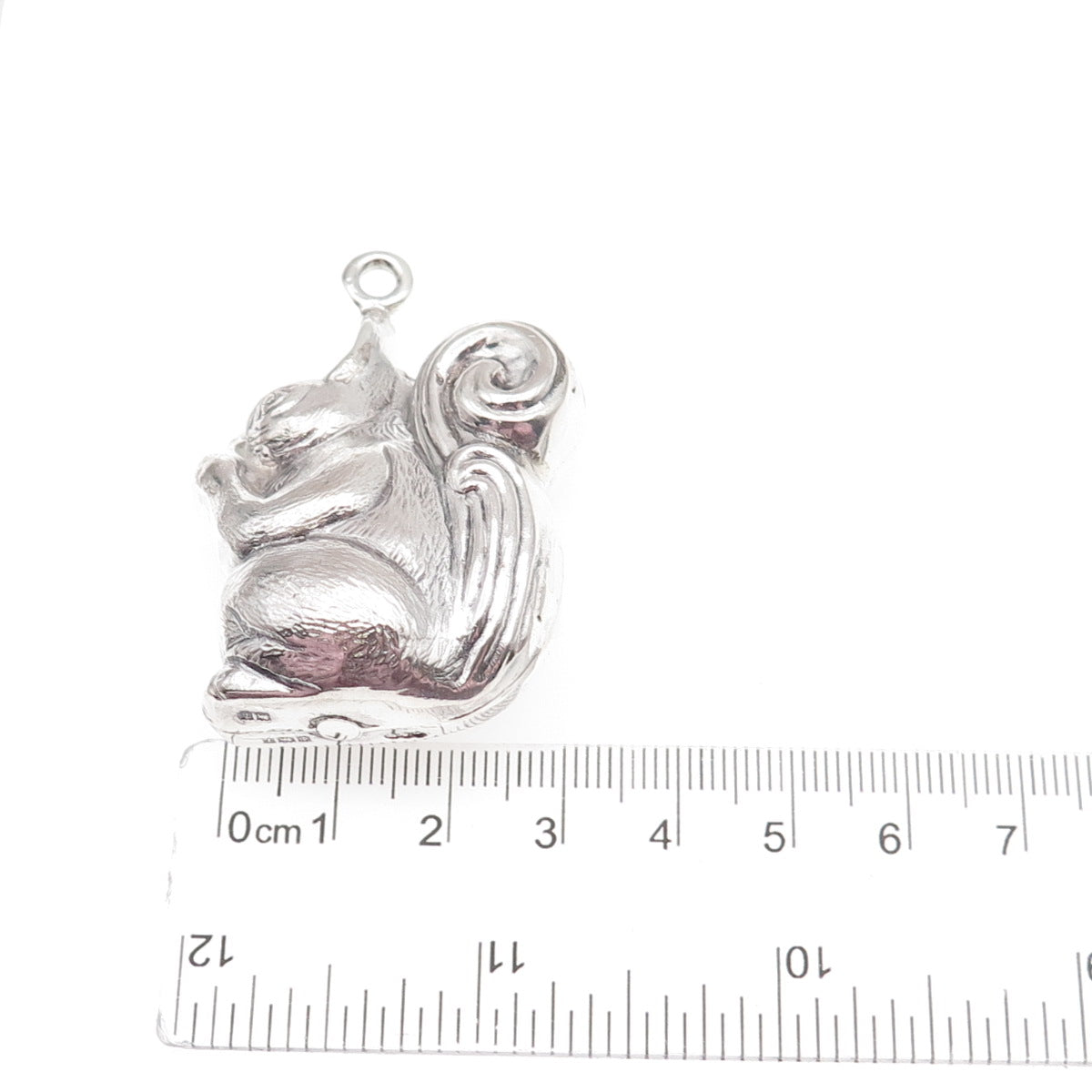 Turner & Simpson 925 Sterling Vintage 1968 Birmingham Squirrel Hollow Pendant
