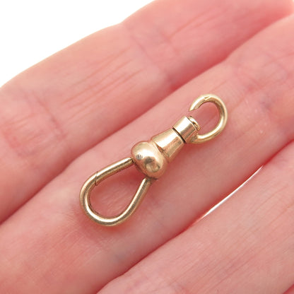 1/20 12K Gold Filled Antique Art Deco Bracelet / Necklace Lobster Carabiner Lock