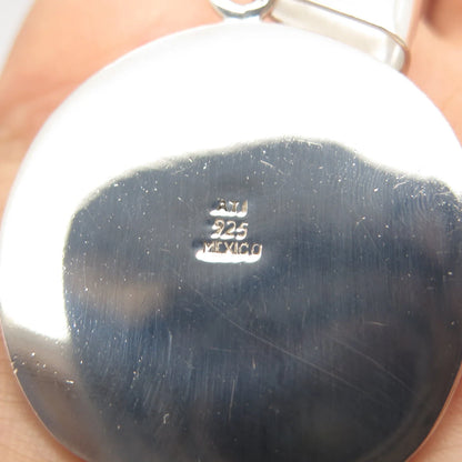 925 Sterling Silver Vintage Mexico Sand Dollar Pendant