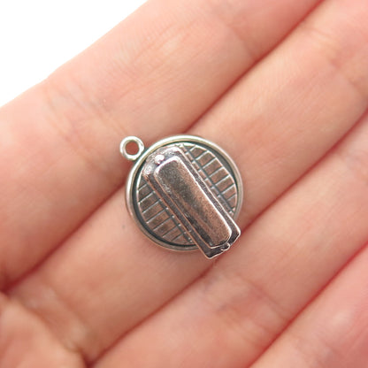 BELL TRADING POST 925 Sterling Silver Vintage SF Cable Car Mini 3D Charm Pendant