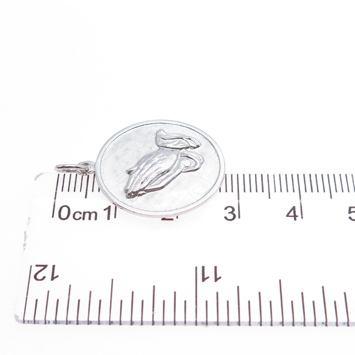 925 Sterling Silver Vintage Praying Hands Religious Charm Pendant