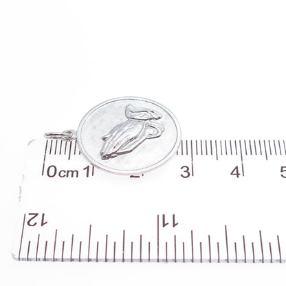 925 Sterling Silver Vintage Praying Hands Religious Charm Pendant