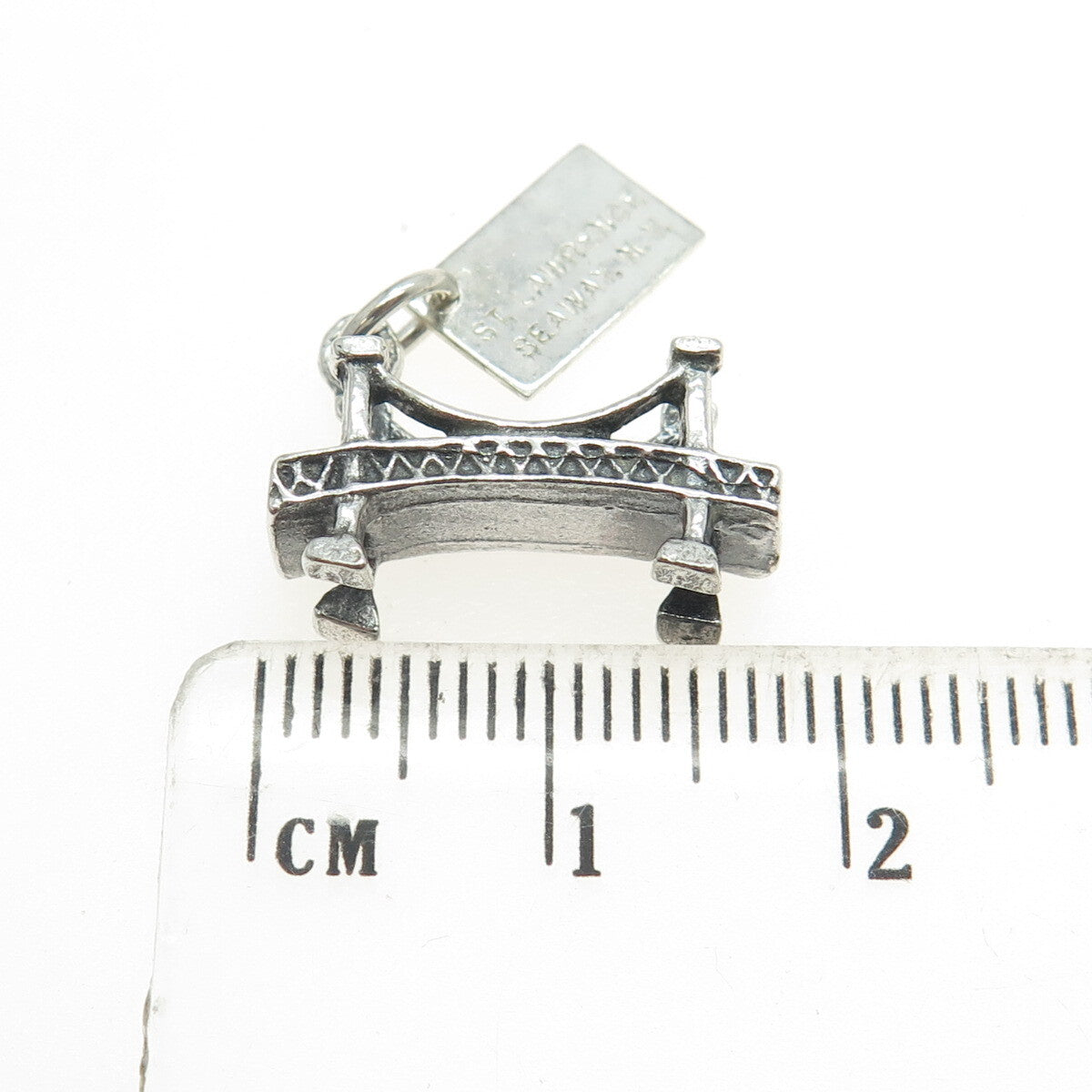 BELL TRADING POST 925 Sterling Silver Vintage St. Lawrence Seaway Bridge Pendant