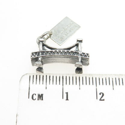 BELL TRADING POST 925 Sterling Silver Vintage St. Lawrence Seaway Bridge Pendant