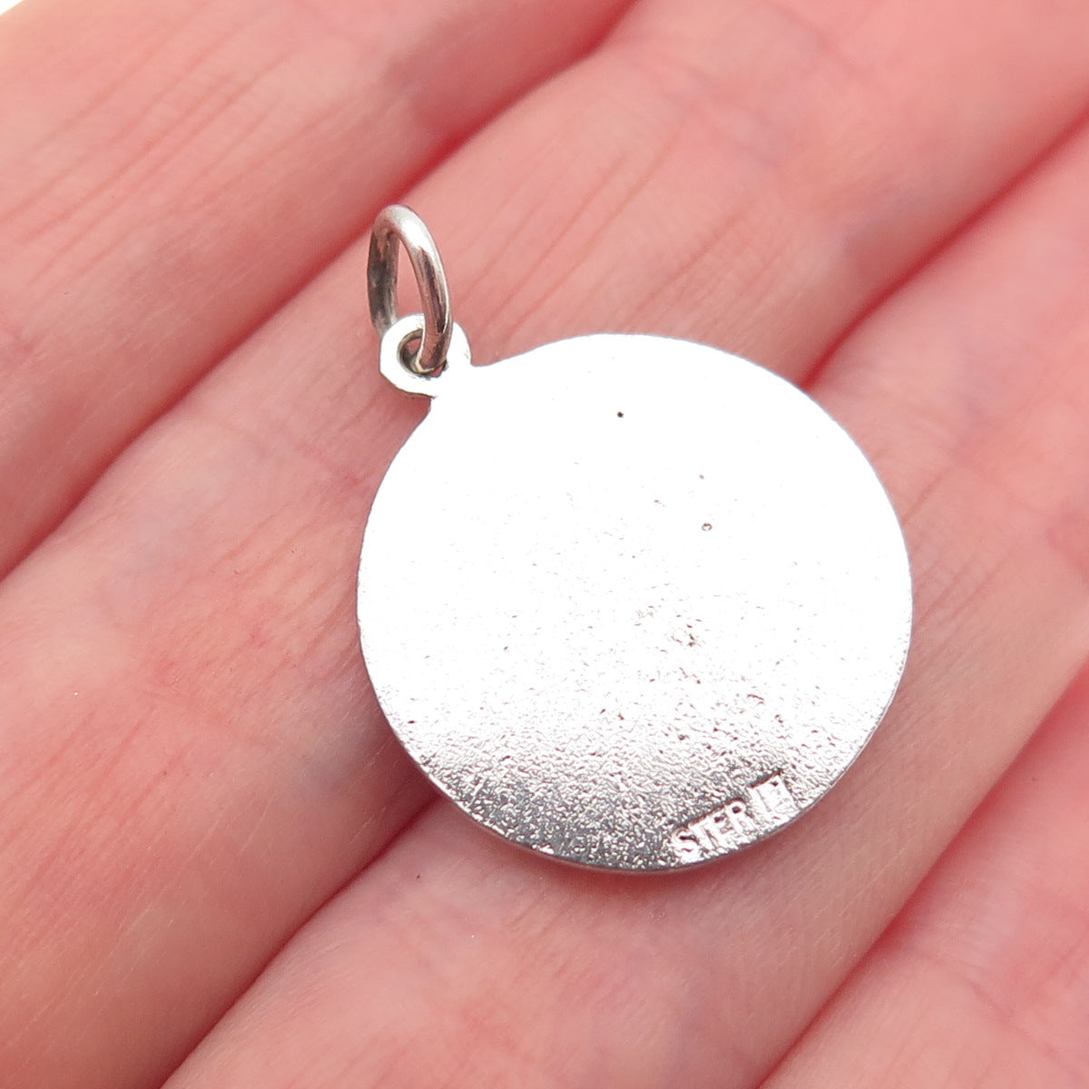 925 Sterling Silver Vintage Cancer Zodiac Sign Mini Charm Pendant