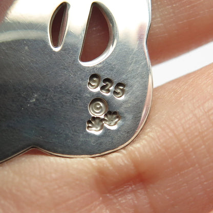 925 Sterling Silver Vintage Musical Instruments Pin Brooch