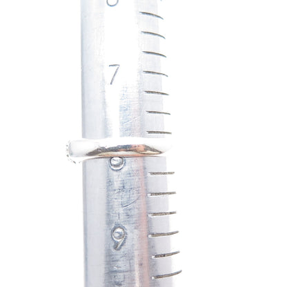 925 Sterling Silver Vintage Real Kingman Turquoise Beaded Oxidized Ring Size 8