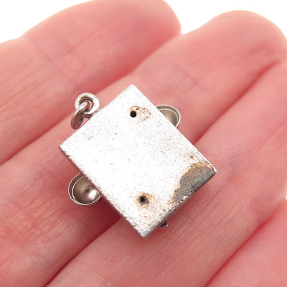 Joseph M. Shanholtz 925 Sterling Antique Art Deco Rotary Phone 3D Mini Pendant