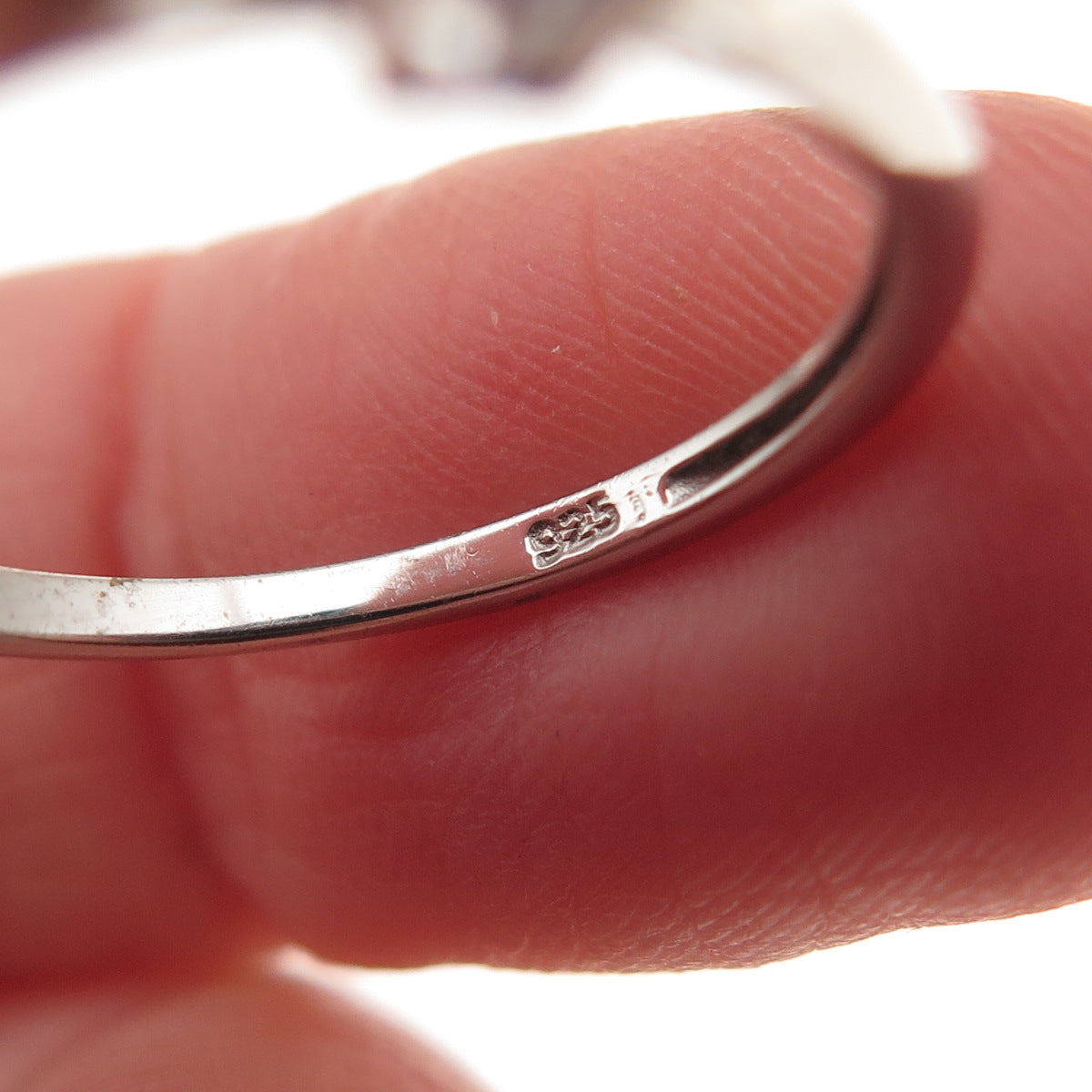 Chuck Clemency 925 Sterling Silver Real Oval-Cut Tanzanite Ring Size 7.25