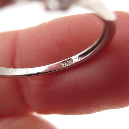 Chuck Clemency 925 Sterling Silver Real Oval-Cut Tanzanite Ring Size 7.25