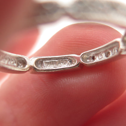 Clyde Duneier 925 Sterling Silver Real Diamond Eternity Band Ring Size 7