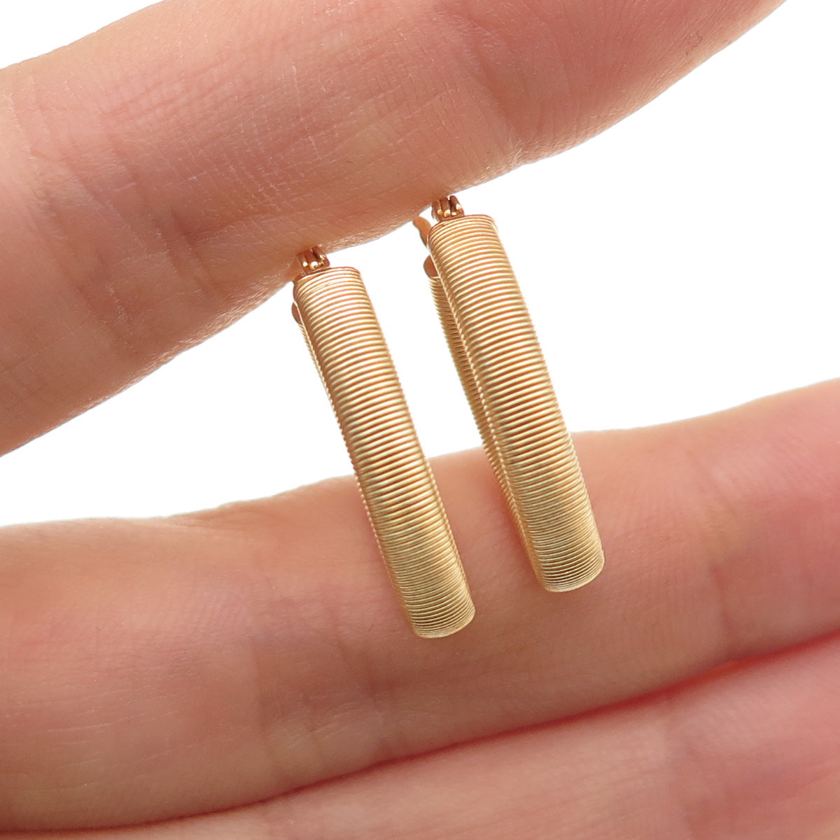 925 Sterling Silver Gold Plated Snake Link Oval Hoop Earrings