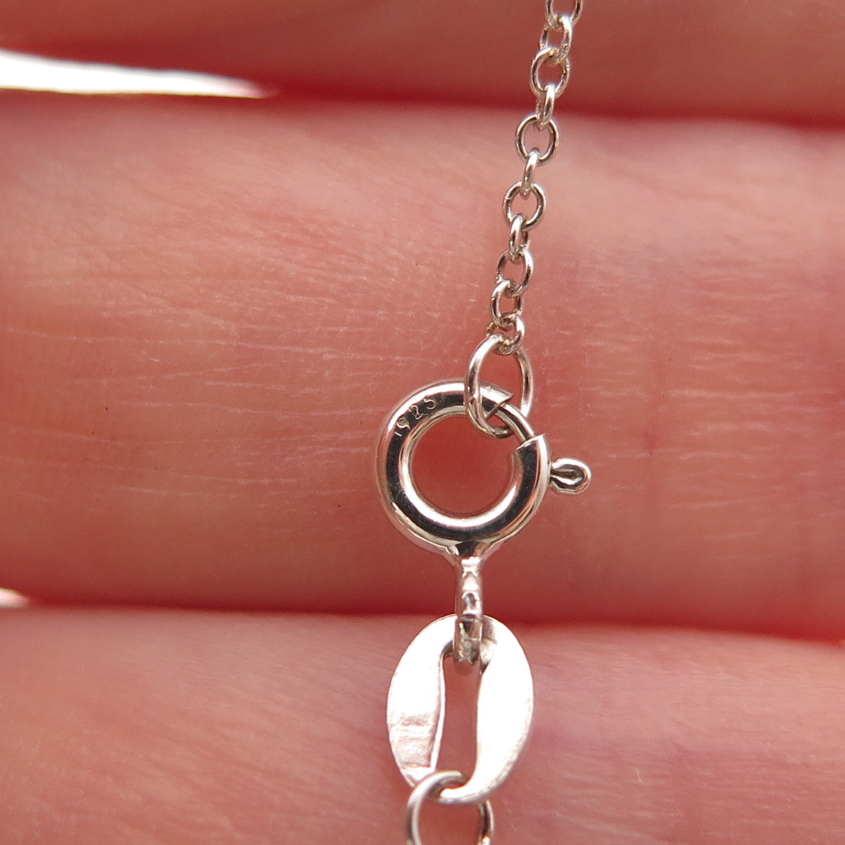 925 Sterling Silver C Z Heart Locket Pendant Cable Chain Necklace 18"