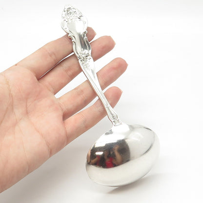 925 Sterling Silver Antique Art Deco Watson Meadow Rose - 1907 Ladle