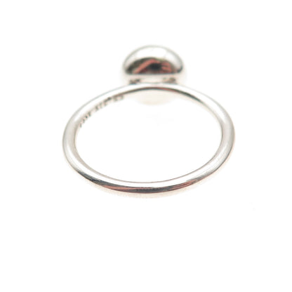 Pandora 925 Sterling Silver Pink Crystal October Birthstone Ring Size 6