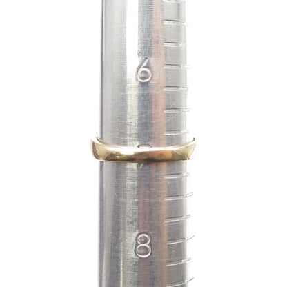 ROSS SIMONS 925 Sterling Silver Gold Plated Vintage Real Turquoise Ring Size 7